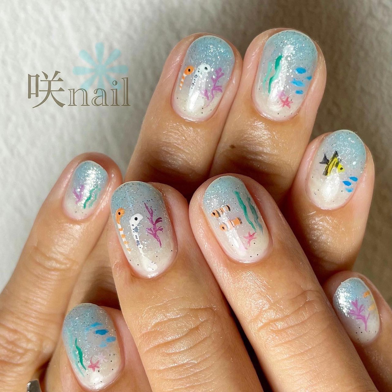 夏 海 リゾート 女子会 ハンド 咲nail サキネイル のネイルデザイン No ネイルブック