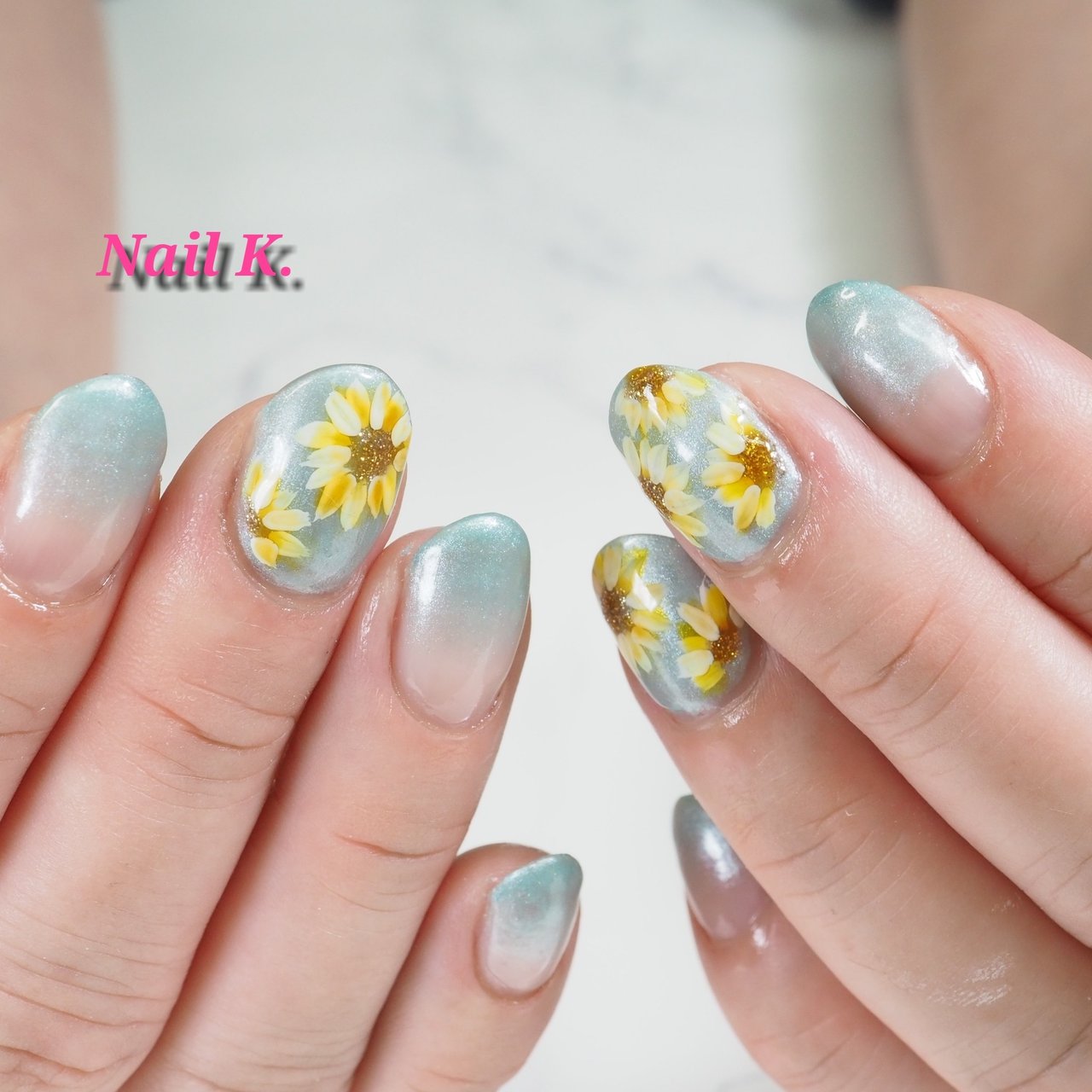 夏 海 リゾート 浴衣 グラデーション Nail K のネイルデザイン No ネイルブック