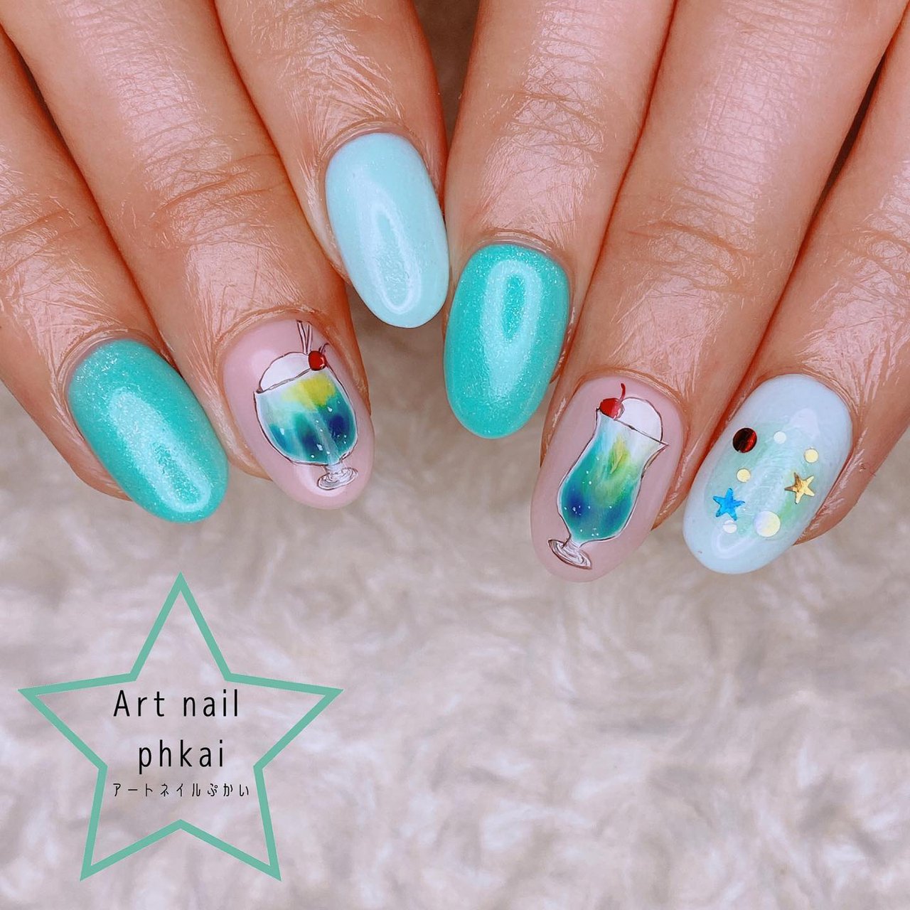 夏 海 リゾート パーティー ハンド Art Nail Phkaiのネイルデザイン No ネイルブック