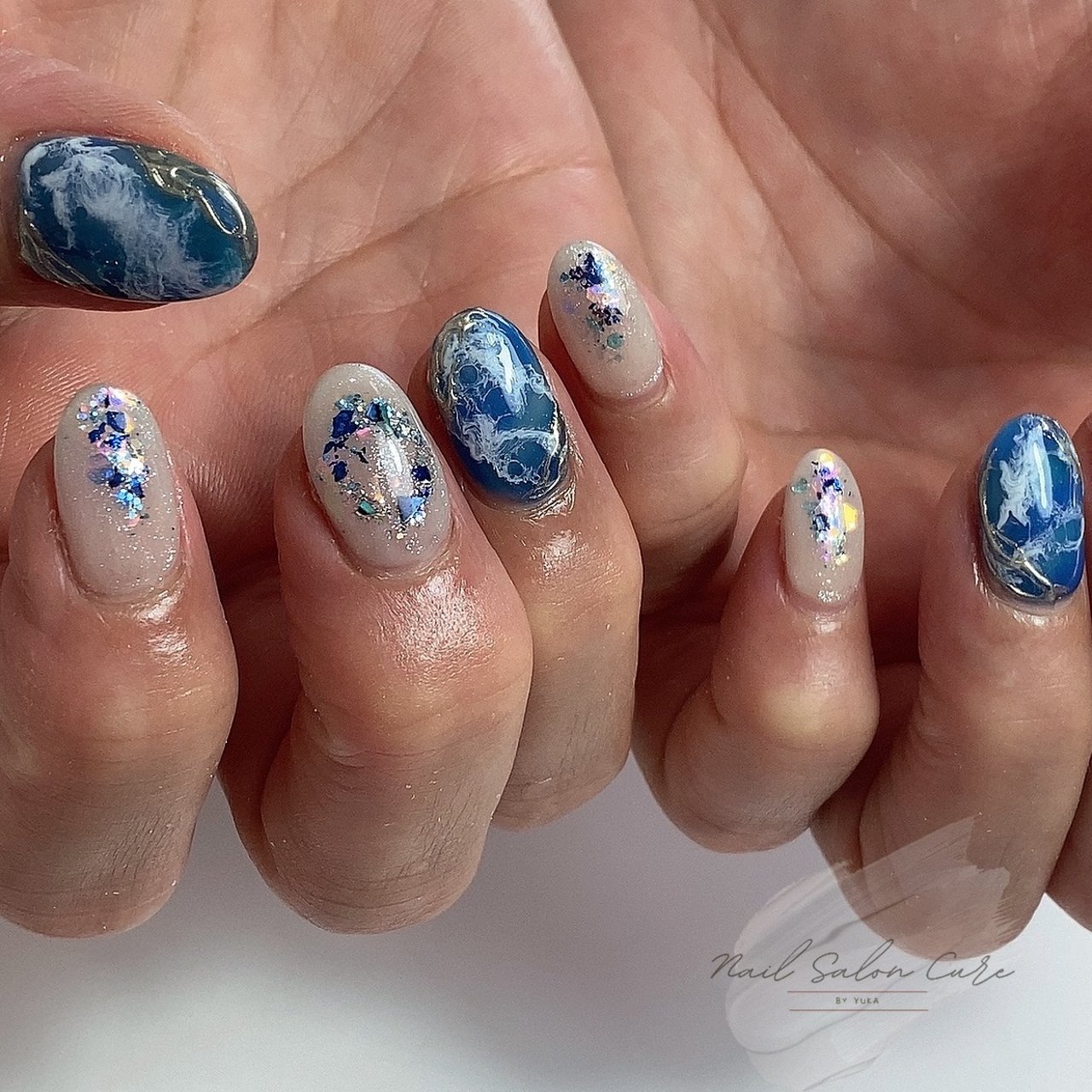 夏 旅行 海 リゾート ハンド Nail Salon Cureのネイルデザイン No ネイルブック