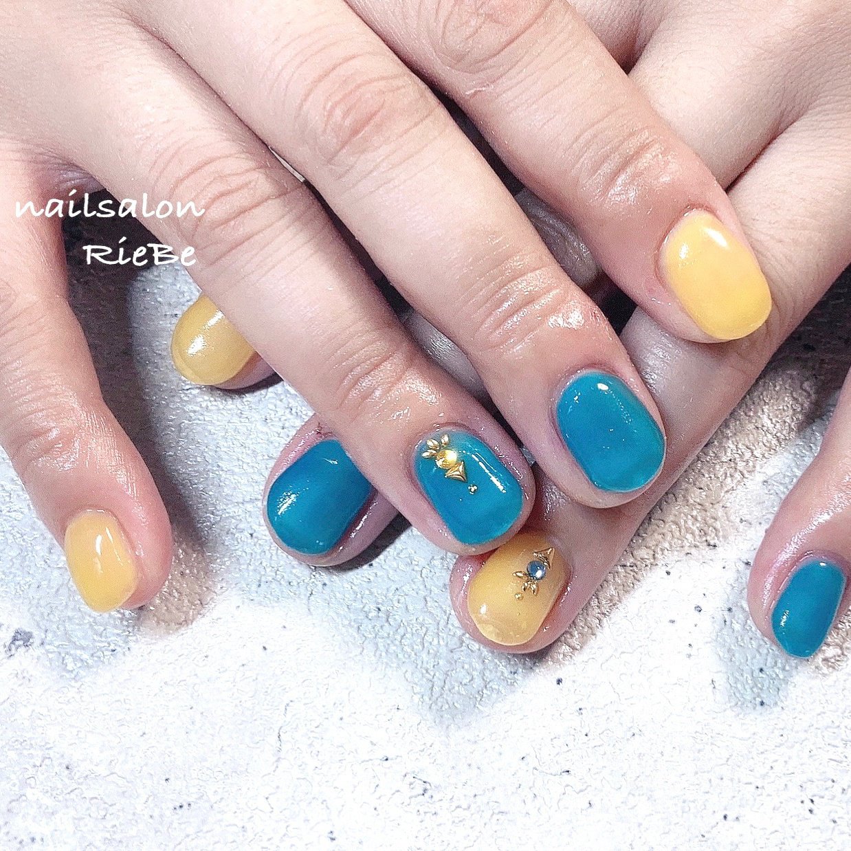 夏 海 リゾート 浴衣 ハンド Nail Salon Riebe リーヴェ のネイルデザイン No ネイルブック