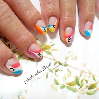 数字ネイルのネイルデザイン ネイルブック