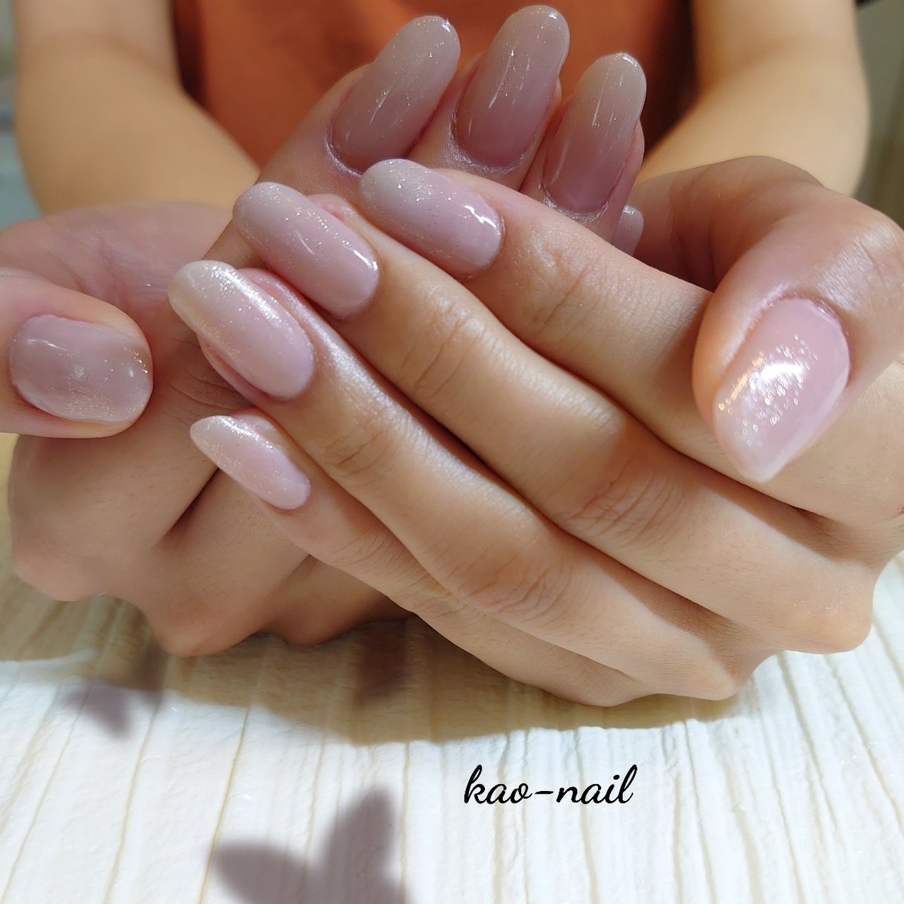 オールシーズン オフィス ハンド ラメ ワンカラー Kao Nailのネイルデザイン No ネイルブック