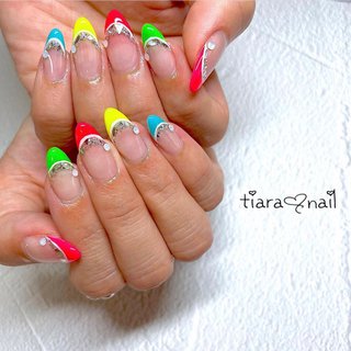 春 夏 派手ネイルのネイルデザイン ネイルブック