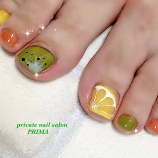 フット フルーツ ミディアムのネイルデザイン ネイルブック