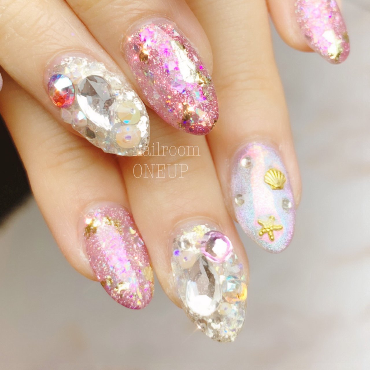 オーダーネイル きらきらピンク Atarashi I Kisetsu つけ爪 ネイルチップ Heagerindia Com