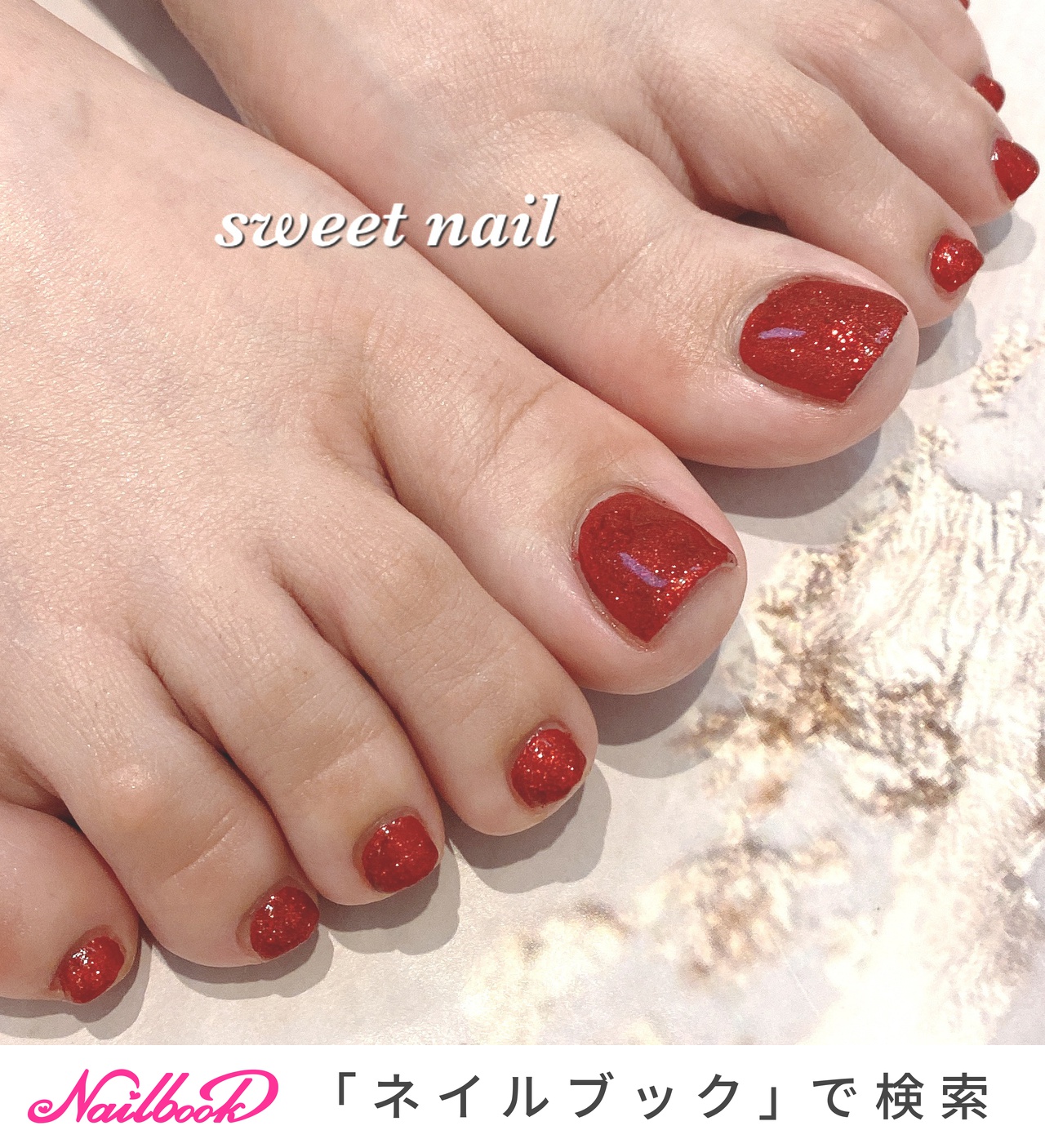 夏 赤のネイルデザイン ネイルブック