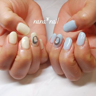 アクアブルーネイルのネイルデザイン ネイルブック