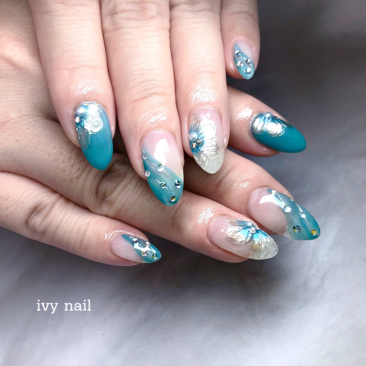 夏/旅行/梅雨/七夕/ハンド - ivy_nailのネイルデザイン[No.6500012