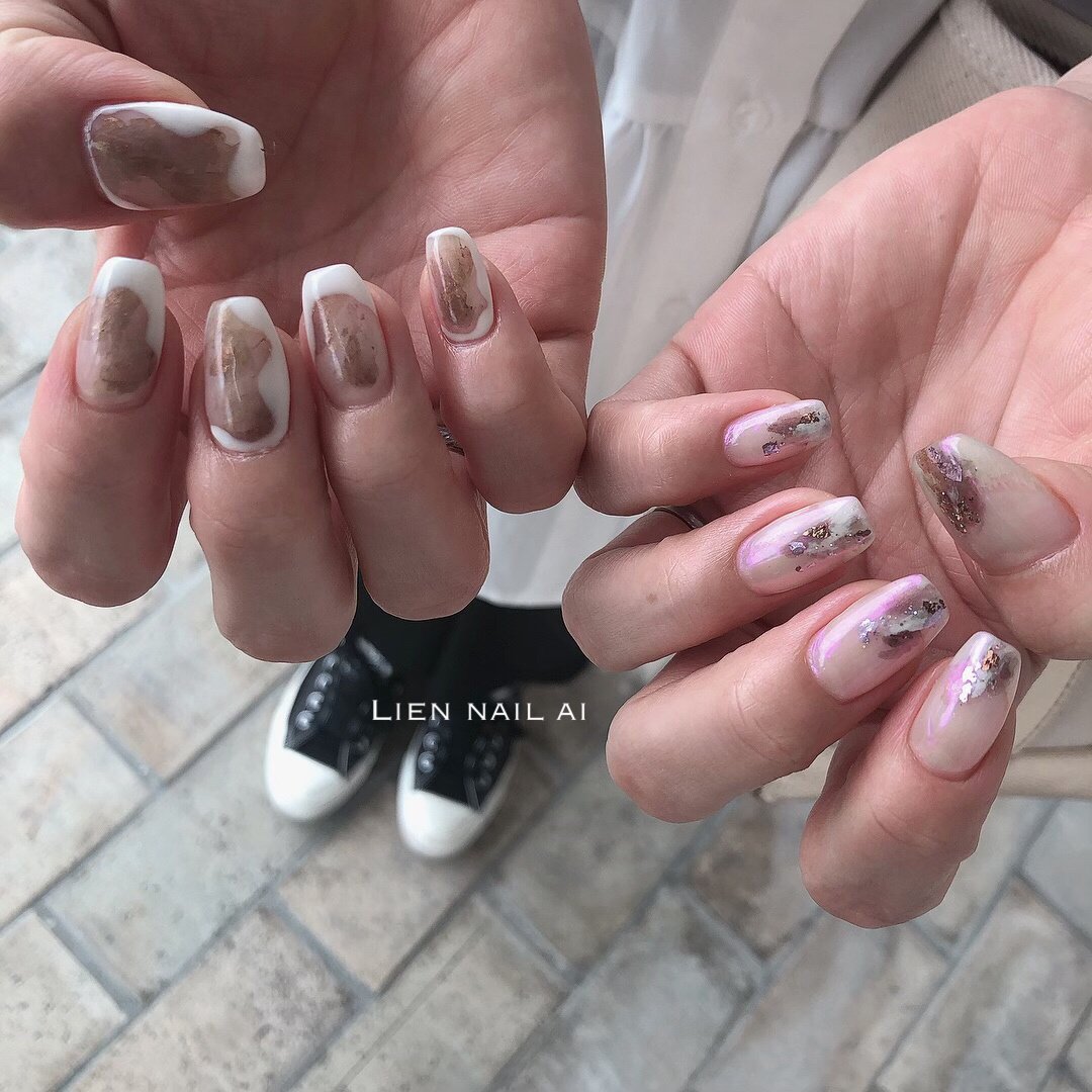 夏 ハンド ニュアンス オーロラ ジェル I のネイルデザイン No ネイルブック