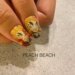 鬼滅の刃のネイルデザイン ネイルブック