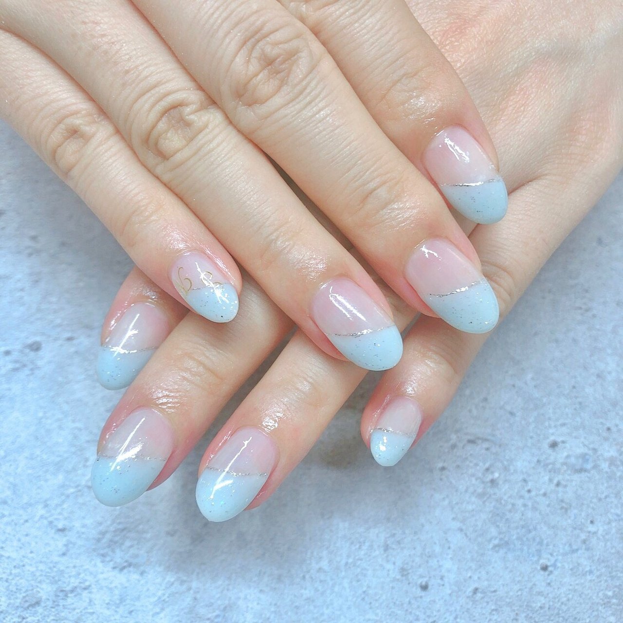 水色 Crystal R Nail Salon のネイルデザイン No ネイルブック