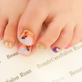 サンセットビーチのネイルデザイン ネイルブック