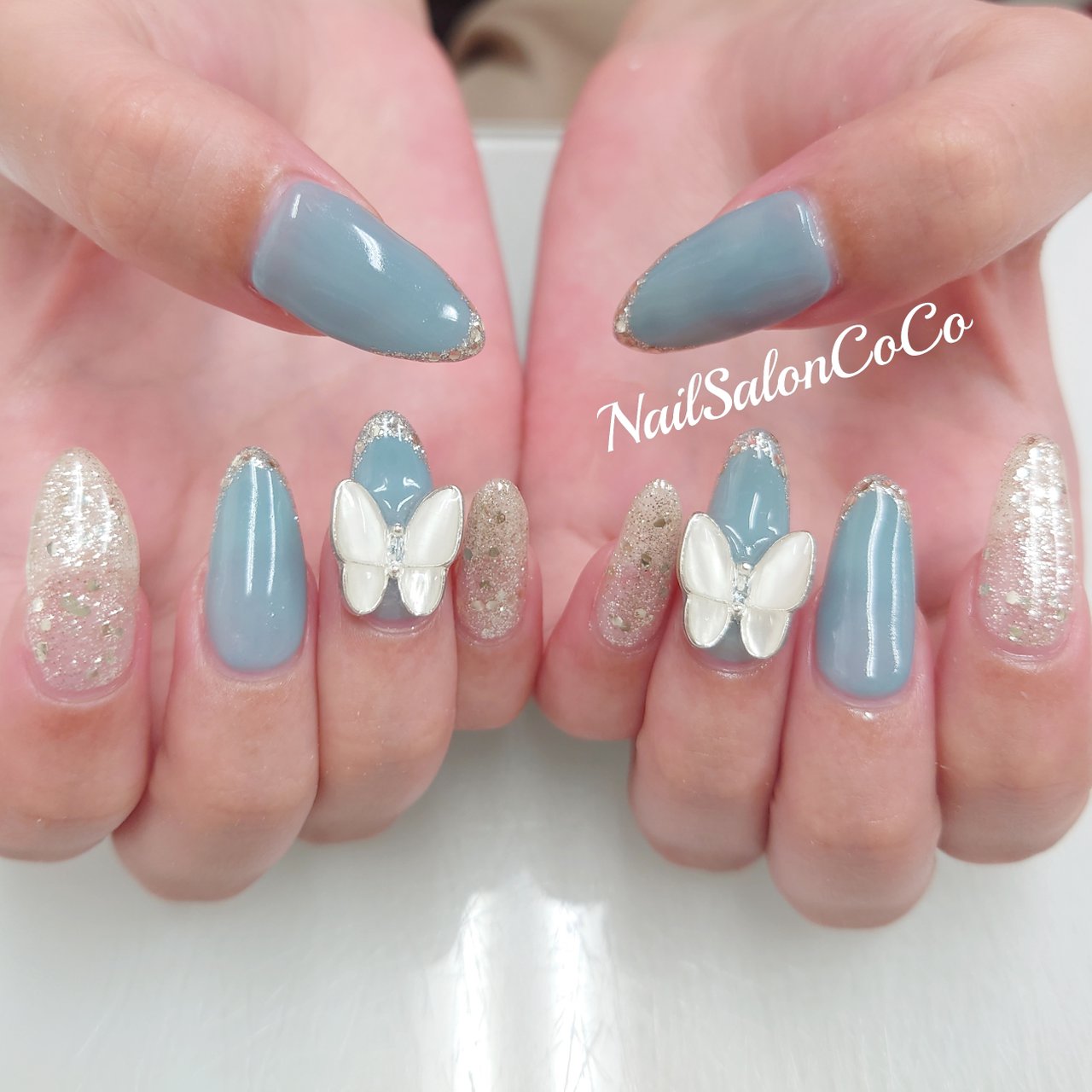 夏 ブルー Nailsaloncocoのネイルデザイン No ネイルブック