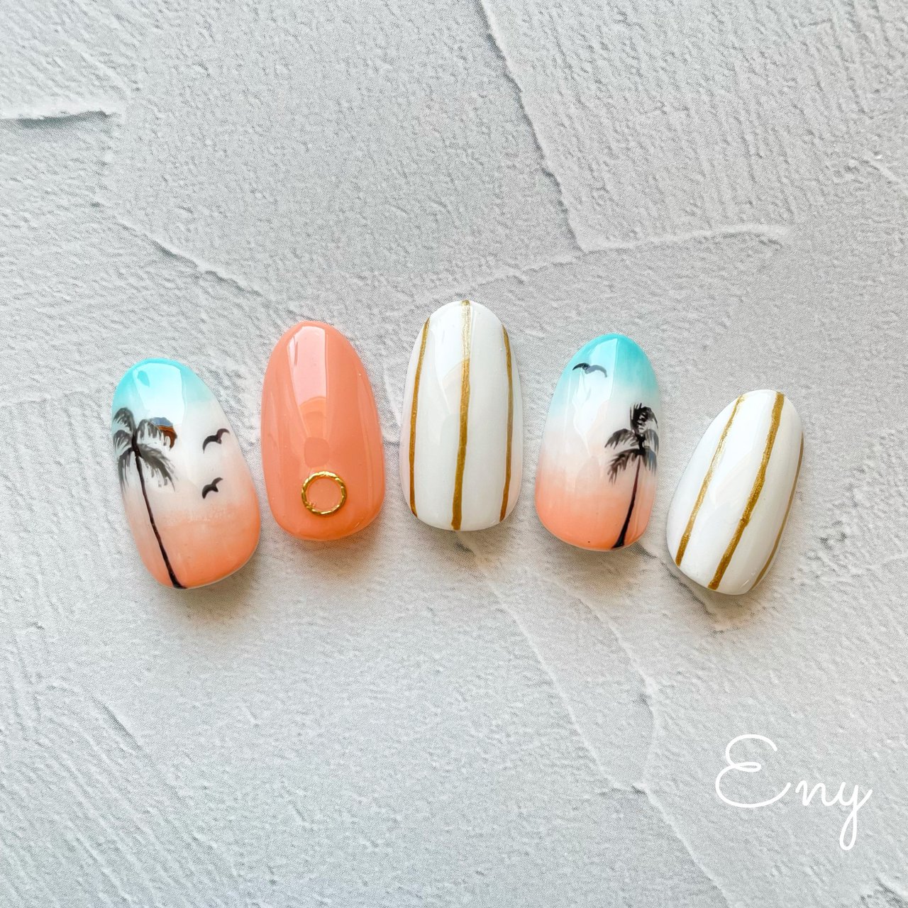 夏 海 リゾート パーティー ハンド Eriのネイルデザイン No ネイルブック