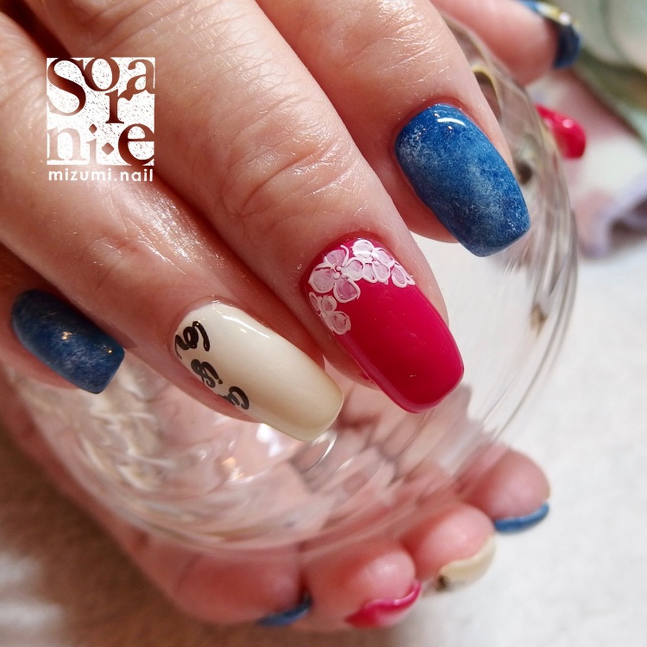 夏 オールシーズン ハンド ミディアム レッド Mizumi Sorani E のネイルデザイン No ネイルブック