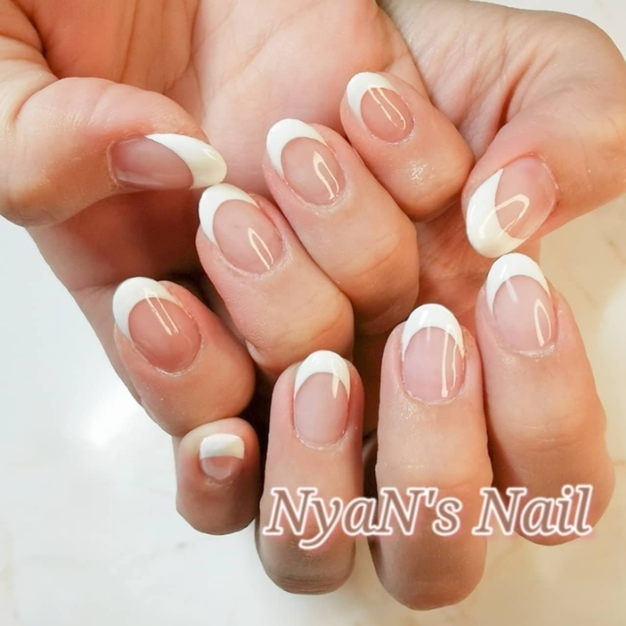 オールシーズン 卒業式 入学式 オフィス ハンド Nyan S Nailのネイルデザイン No ネイルブック