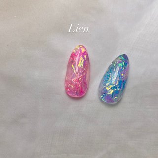 マーブルリキッドネイルのネイルデザイン ネイルブック