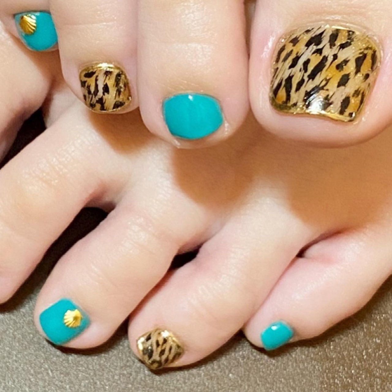 夏 フット アニマル柄 玉村絵里のネイルデザイン No ネイルブック