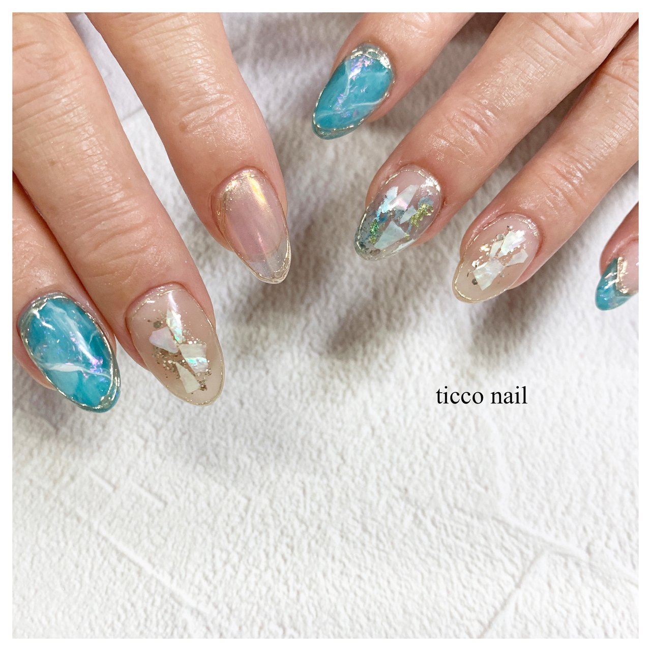 夏 オールシーズン 旅行 ハンド シンプル Ticco Nailのネイルデザイン No ネイルブック