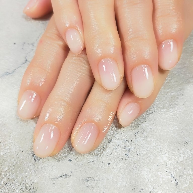 ハンド シンプル ショート クリア ジェル 石川県加賀市のプライベートサロンhal Nailのネイルデザイン No ネイルブック