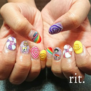 パワパフネイルのネイルデザイン ネイルブック