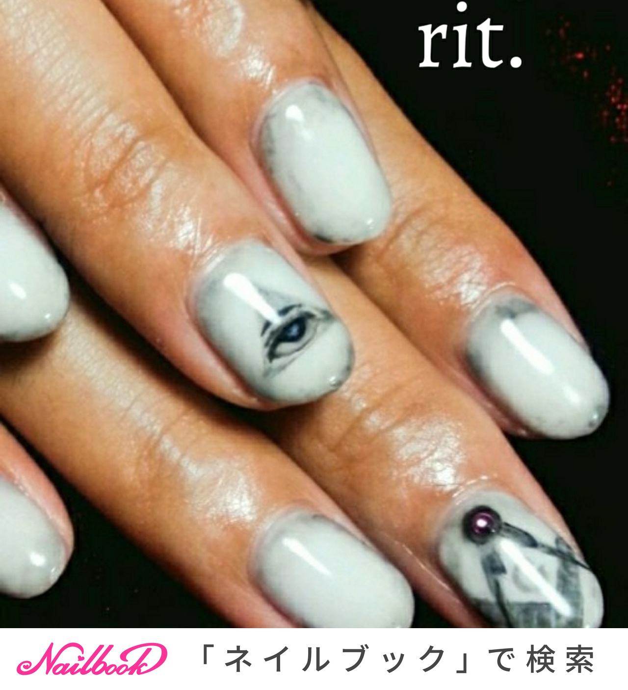 フリーメイソンネイルのネイルデザイン ネイルブック
