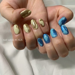 オールシーズン 成人式 ハンド ロング ホワイト Nail Salon Scalaのネイルデザイン No ネイルブック