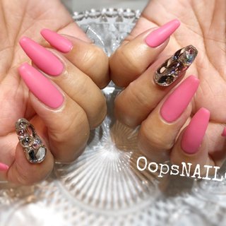 コーラルピンクのネイルデザイン ネイルブック