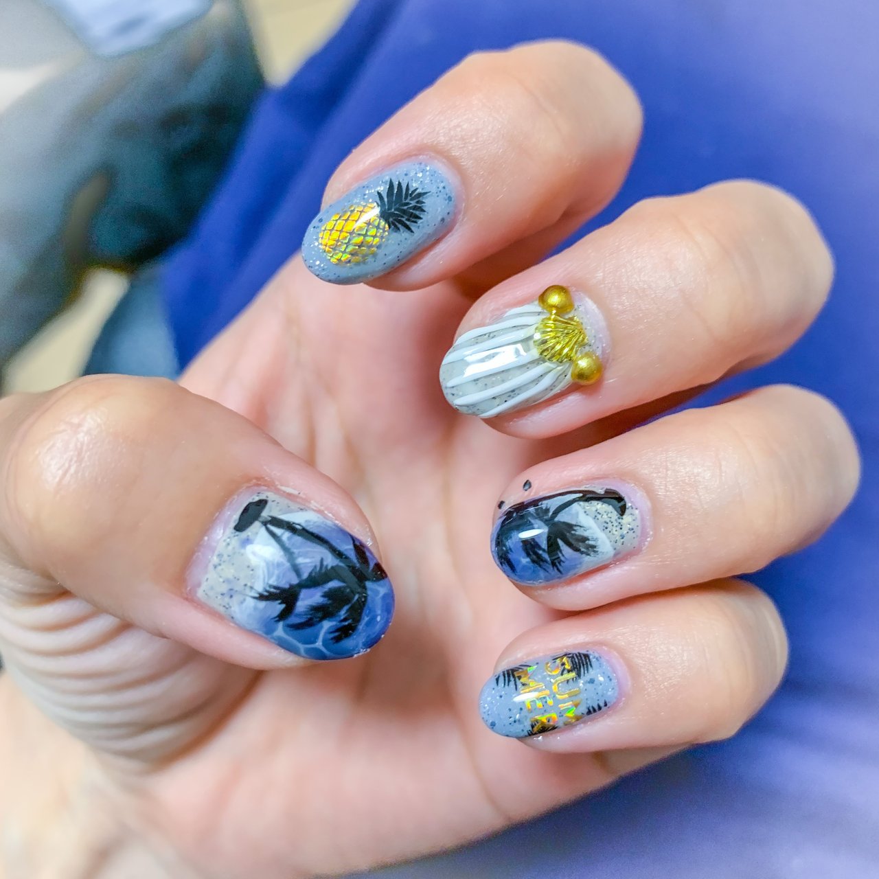 夏 旅行 リゾート ハンド シェル Mon Amiのネイルデザイン No ネイルブック