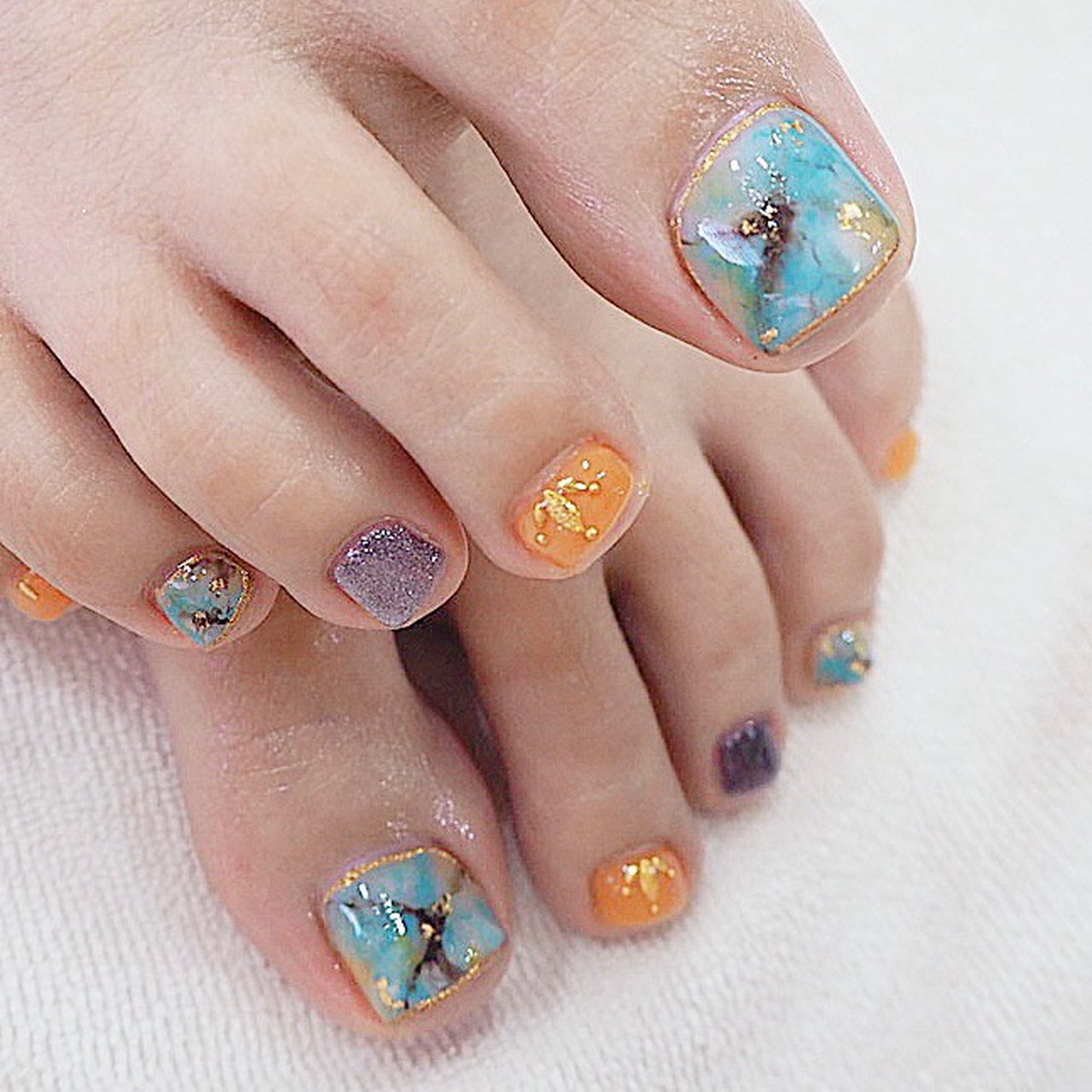 夏 旅行 海 オフィス フット Restar Nail Salon リスターネイルサロン のネイルデザイン No ネイルブック