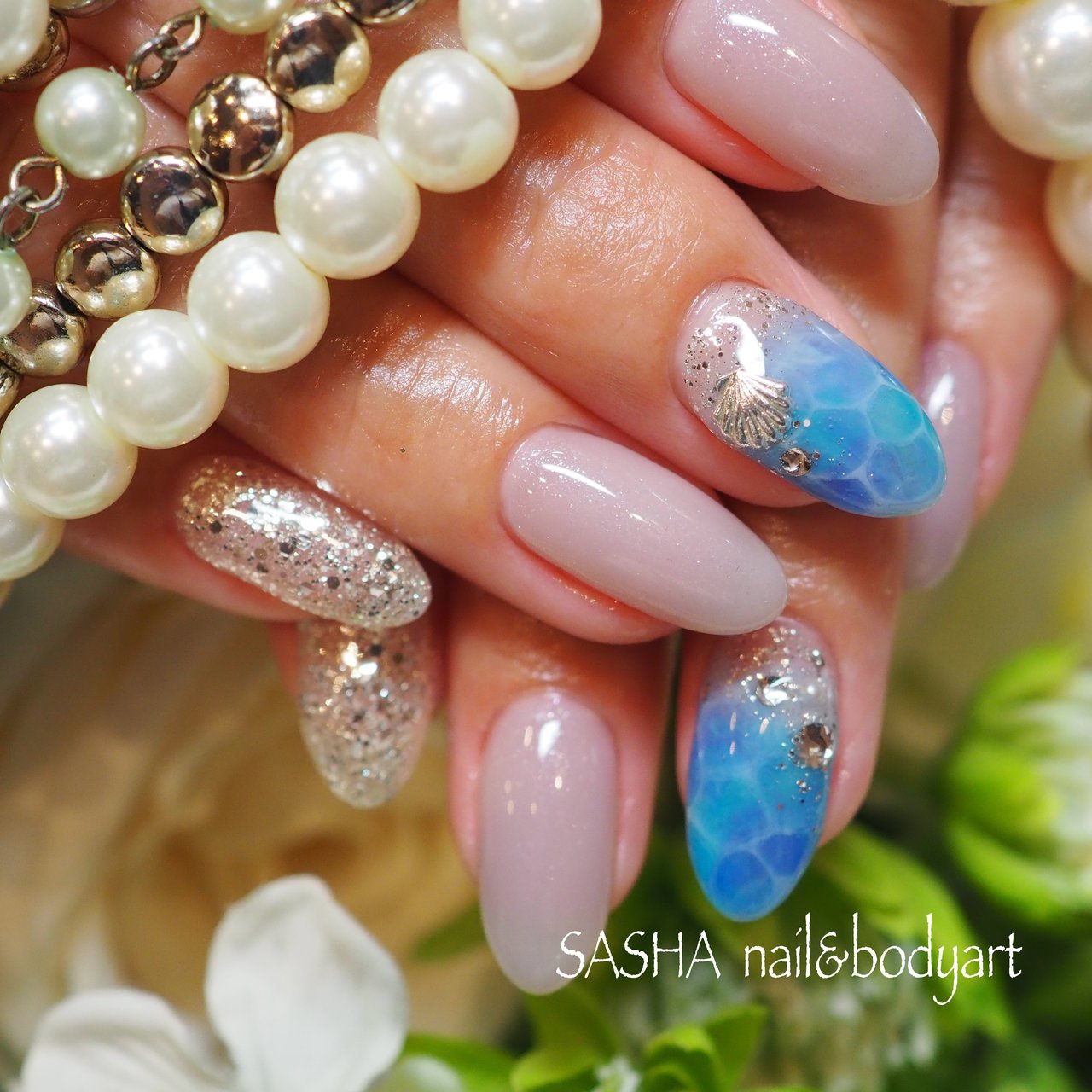 夏 旅行 海 リゾート ハンド Sasha Nailのネイルデザイン No ネイルブック