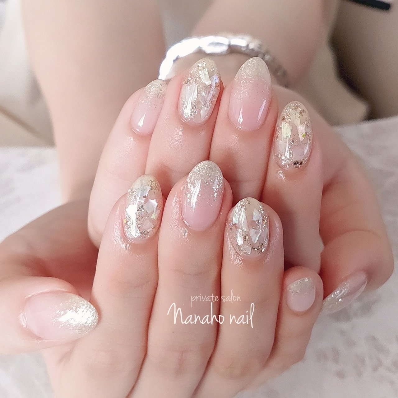 春 夏 オフィス ハンド シンプル Nanaho Nail 大阪府八尾市 のネイルデザイン No ネイルブック