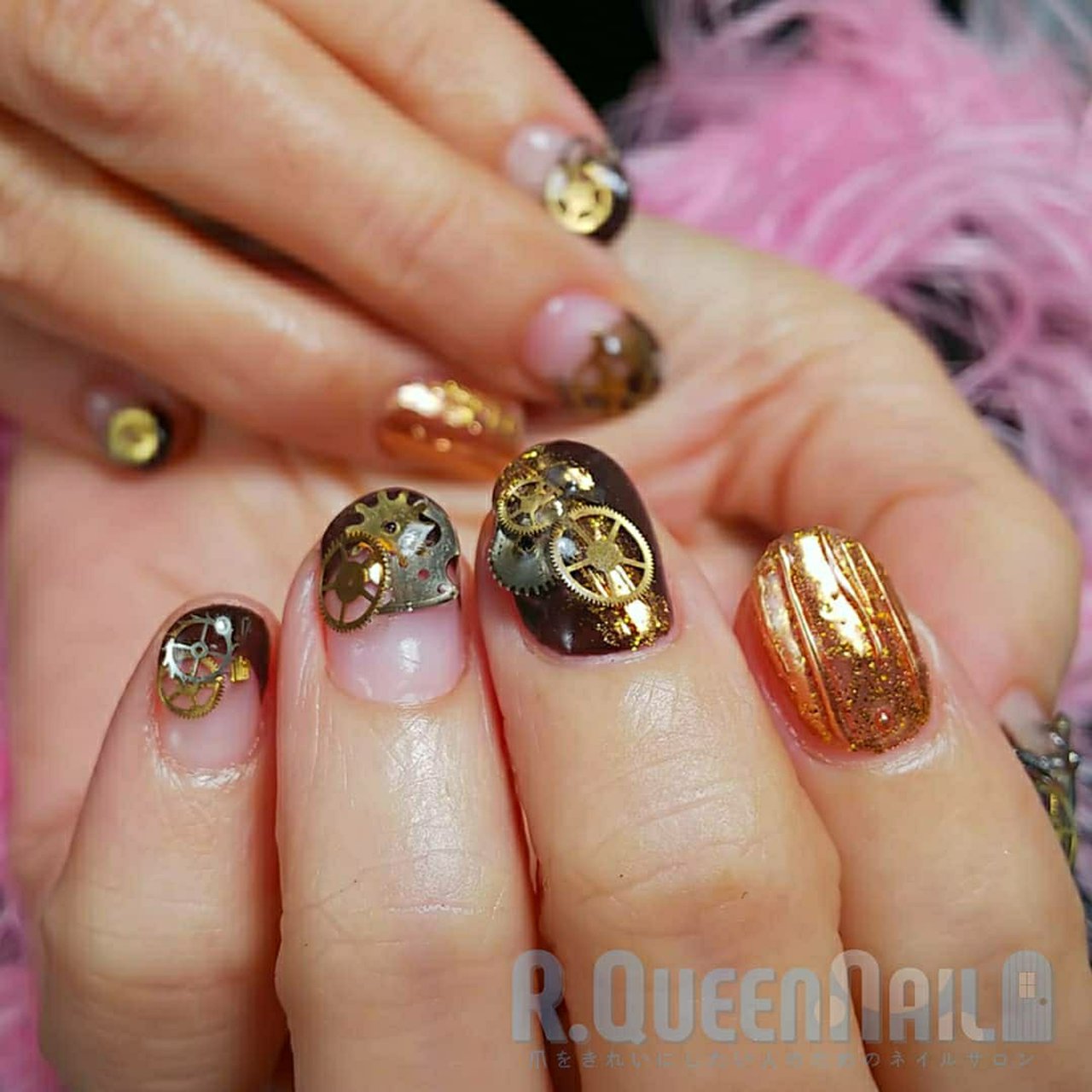 リゾート ハロウィン パーティー ハンド 変形フレンチ 今村しほり 千葉 R Queennailのネイルデザイン No ネイルブック