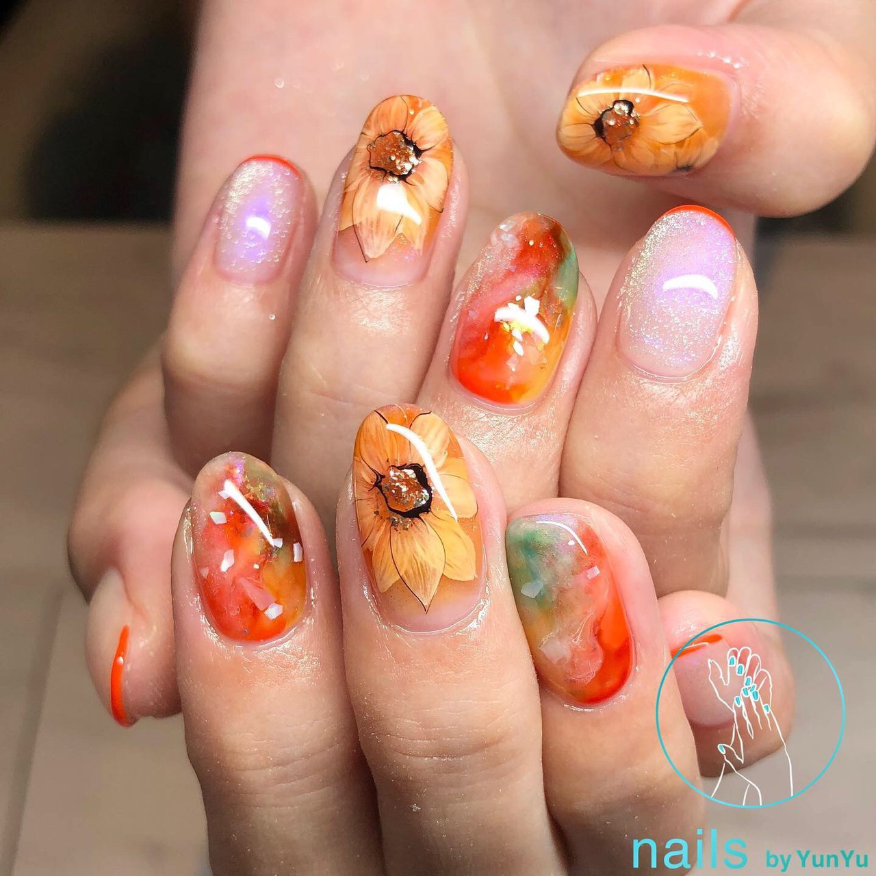 春 夏 ハンド グラデーション ワンカラー Yunyuのネイルデザイン No ネイルブック