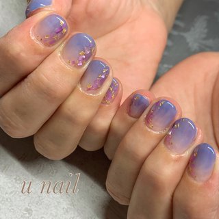 青紫ネイルのネイルデザイン ネイルブック