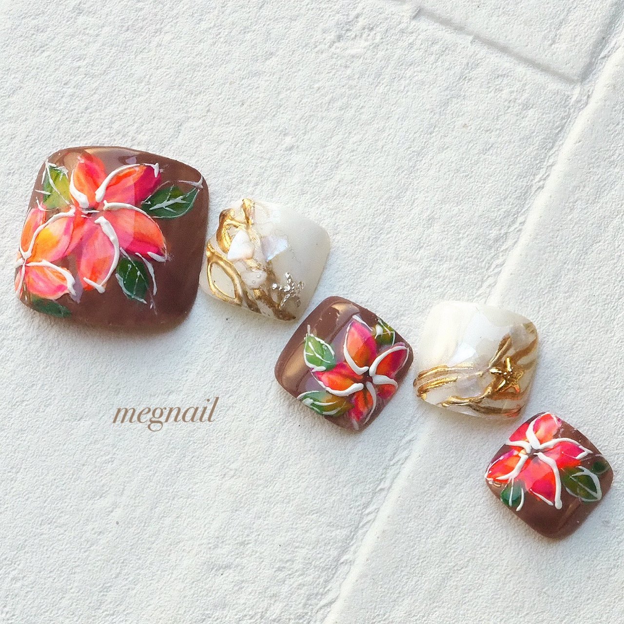 夏 旅行 海 リゾート フット Megnailのネイルデザイン No ネイルブック