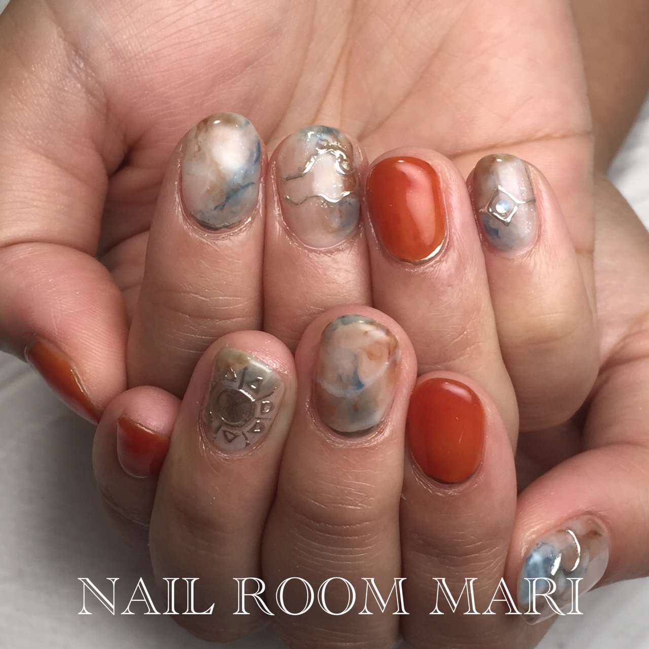 夏 オールシーズン 海 リゾート ハンド 大船 Nail Room Mari ネイルルームマリ のネイルデザイン No ネイル ブック