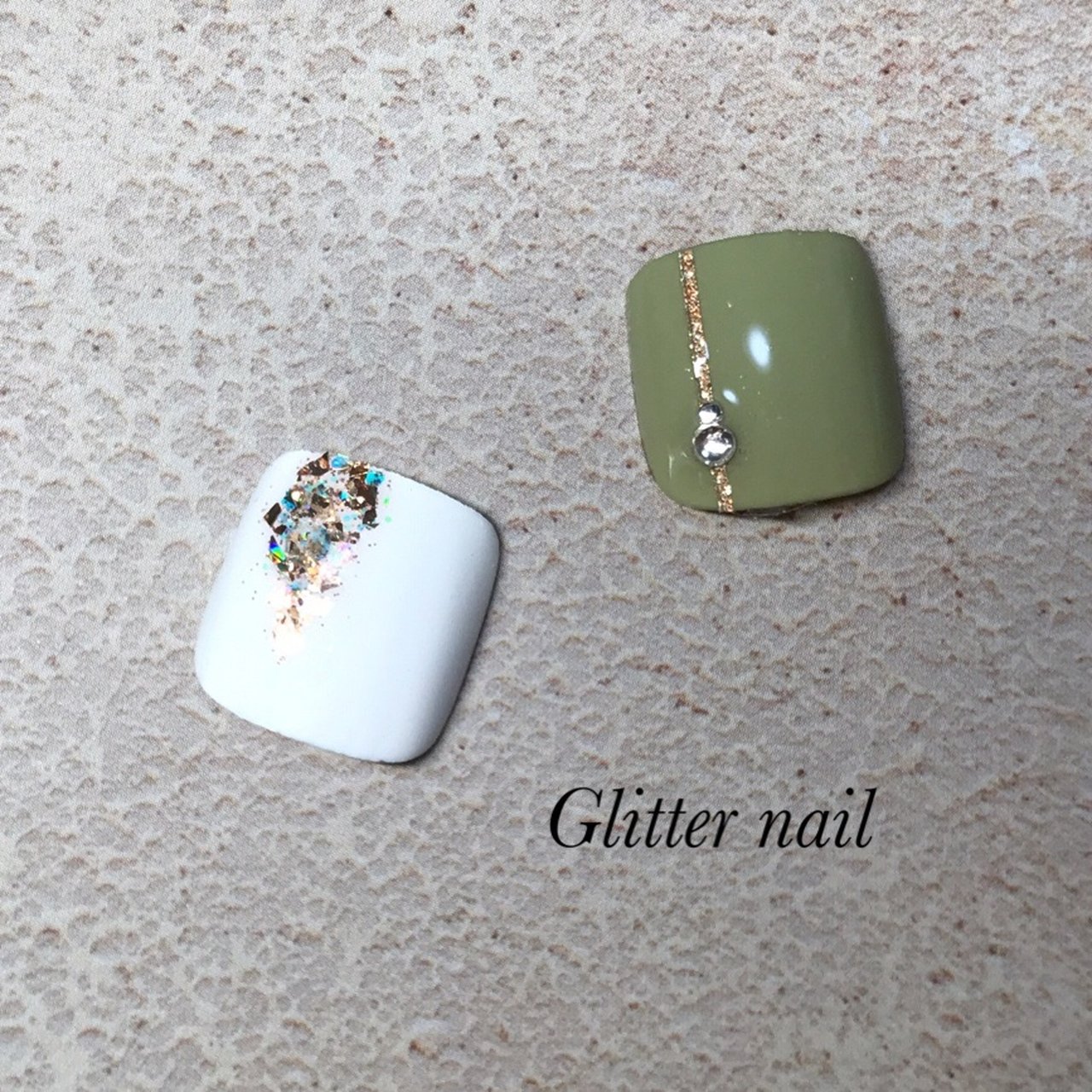 夏 オールシーズン フット シンプル ラメ Nozomi Nailのネイルデザイン No ネイルブック