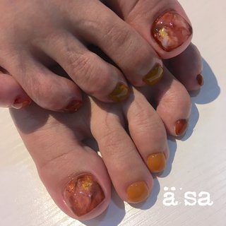 冬 べっ甲のネイルデザイン ネイルブック