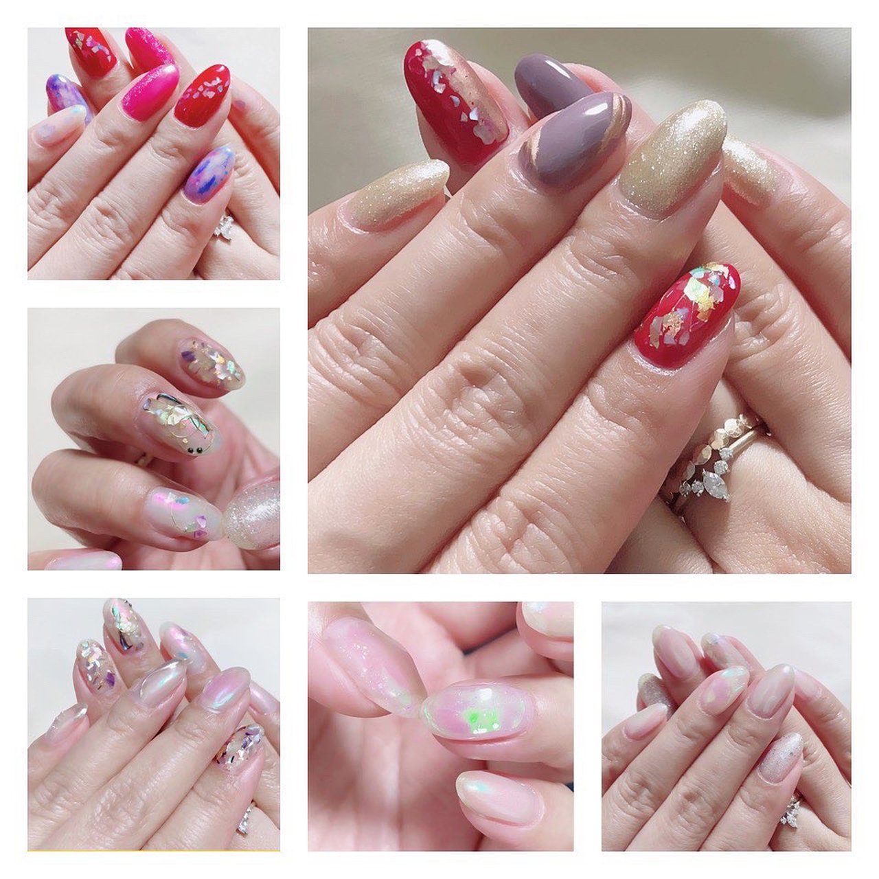 春 夏 ハンド ミディアム ジェルネイル ありさのネイルデザイン No ネイルブック