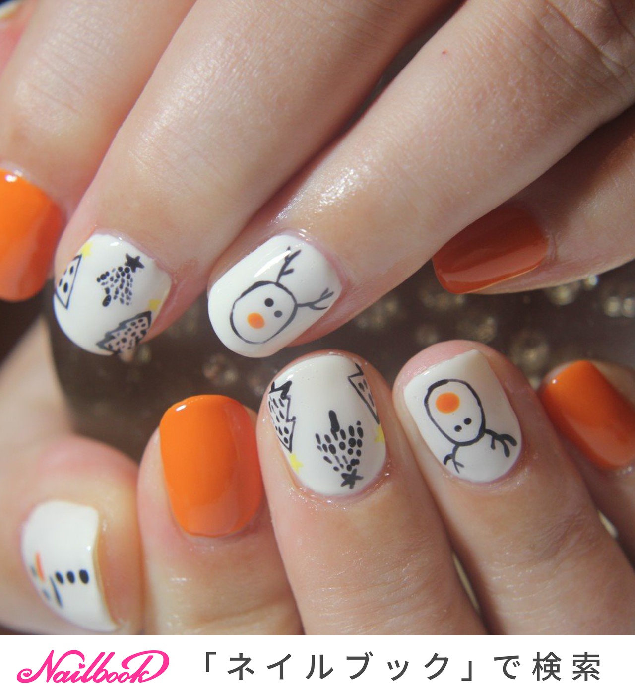 21年 新着順 雪だるまのネイルデザイン ネイルブック