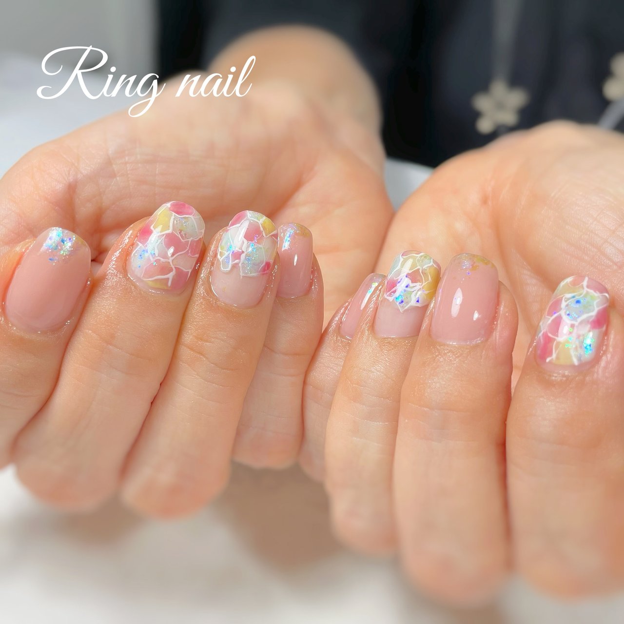 夏 オールシーズン オフィス デート ハンド Ringnailのネイルデザイン No ネイルブック