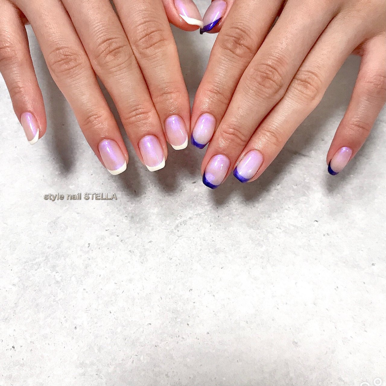 オールシーズン ハンド シンプル フレンチ ショート Style Nail Stellaのネイルデザイン No ネイルブック