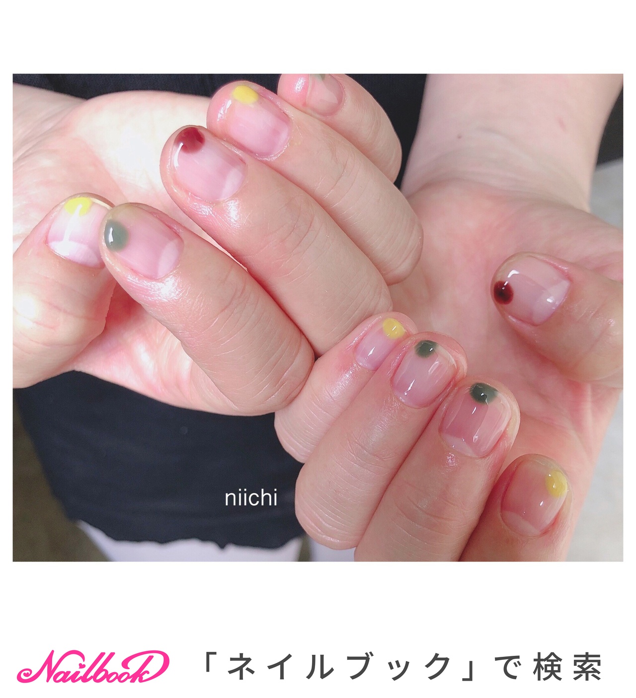 ブラウン 個性的のネイルデザイン ネイルブック