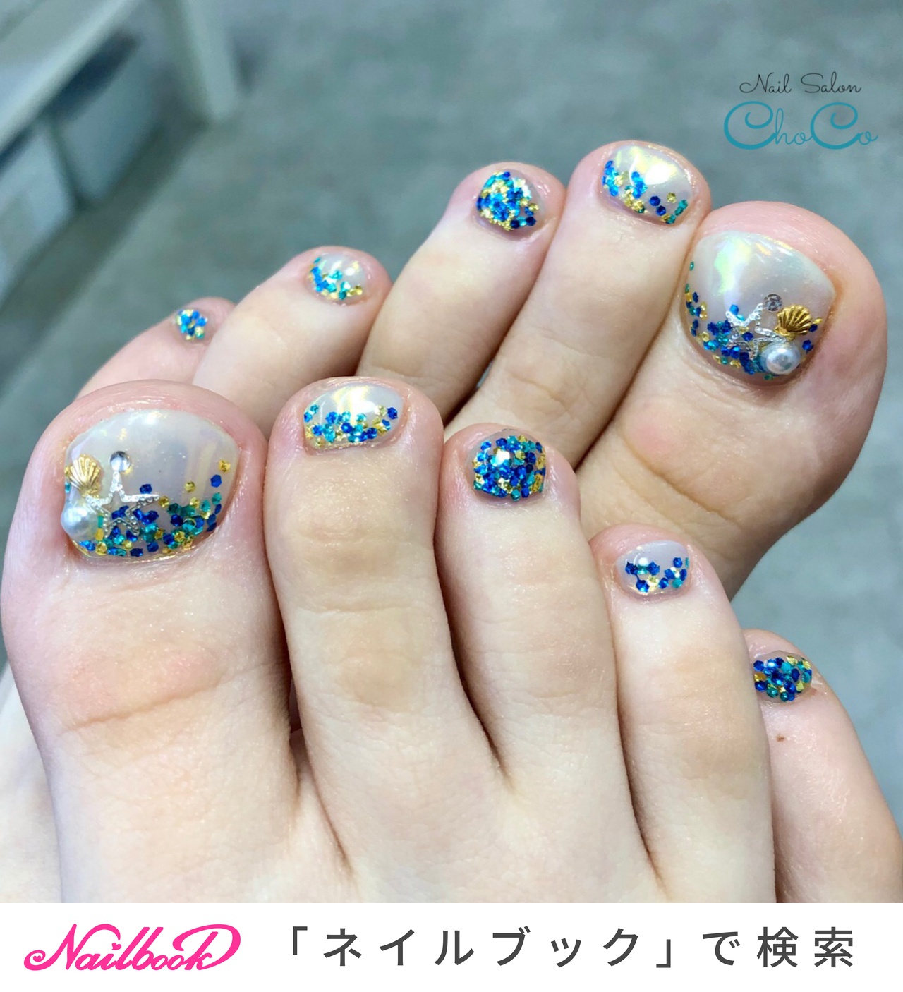 おすすめ順｜夏/#フットミラーネイルのネイルデザイン(2ページ目