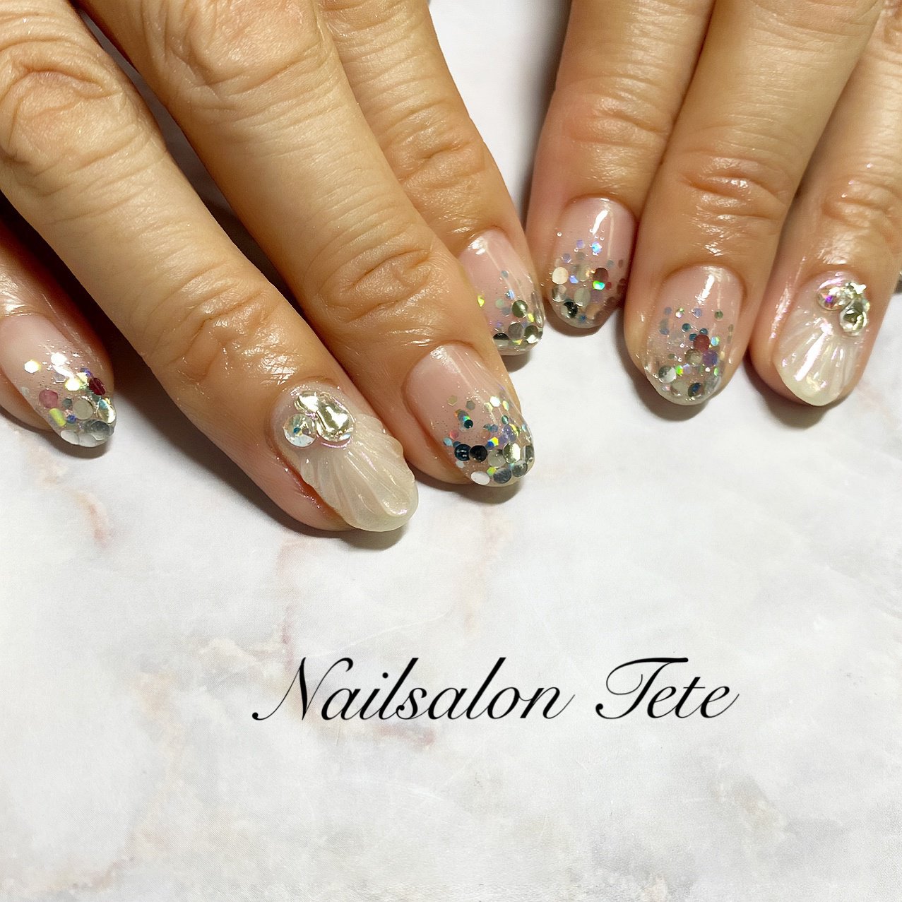 夏 海 リゾート パーティー ハンド Nailtete 駅前店のネイルデザイン No ネイルブック