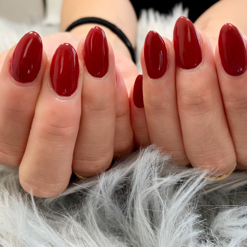 冬 オールシーズン ハンド ワンカラー レッド Nailsalon Melia のネイルデザイン No ネイルブック