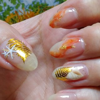 タイダイ マニキュアのネイルデザイン ネイルブック