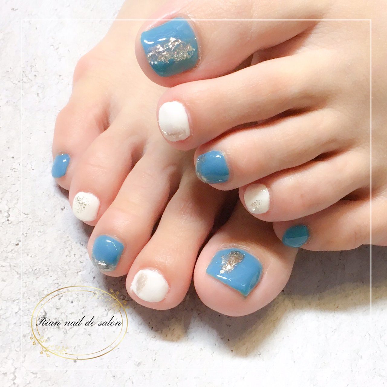 夏 旅行 海 リゾート フット Riannail De Salonのネイルデザイン No ネイルブック